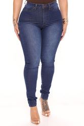Soho Super Stretch High Rise Jeggings - Dark Wash